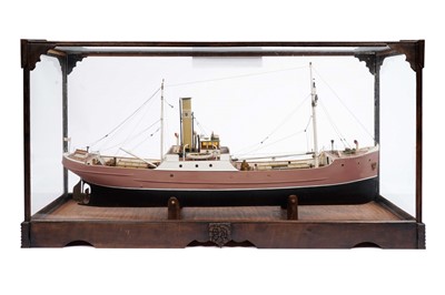 Lot 912 - Model of the SS Dagmar in a Perspex case