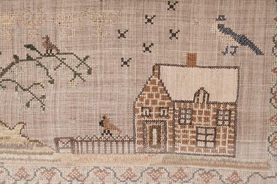 Lot 945 - Two 19th Century needlework samplers worked by the Sisson sisters