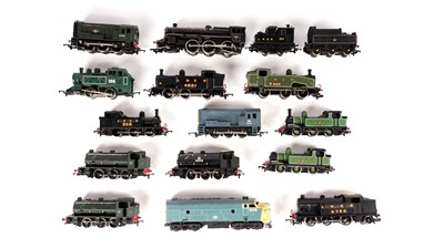 Lot 781 - A selection of 00-gauge steam and diesel locomotives