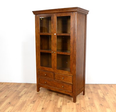 Lot 20 - Marks and Spencer: A modern hardwood glazed bookcase