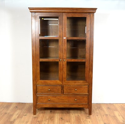 Lot 20 - Marks and Spencer: A modern hardwood glazed bookcase