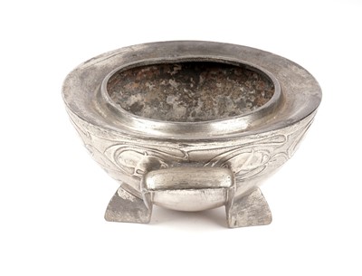 Lot 186 - A Tudric Pewter twin handled rose bowl