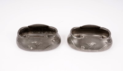 Lot 193 - A pair of Tudric Pewter oval bowls