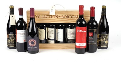 Lot 208 - A selection of bottles of red wine