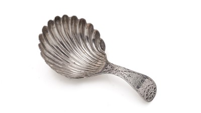 Lot 262 - A George III caddy spoon