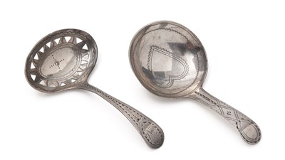 Lot 263 - Two George III caddy spoons