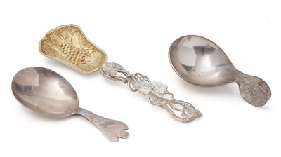 Lot 277 - Three caddy spoons