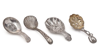 Lot 281 - Four caddy spoons