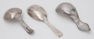 Lot 296 - Three caddy spoons