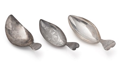 Lot 297 - Three caddy spoons