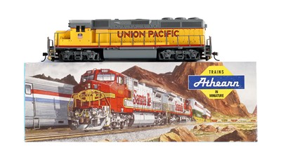 Lot 506 - A Bachmann 'Union Pacific' 12-wheel model train and another similar