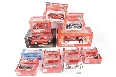 Lot 1008 - A selection of Ferrari diecast model cars