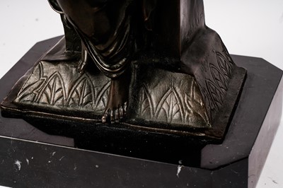 Lot 887 - A bronze figure of a lady, after Barye