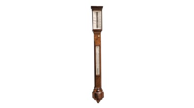 Lot 875 - A 19th Century rosewood stick barometer