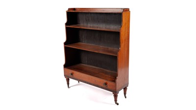 Lot 997 - A Victorian mahogany waterfall bookcase