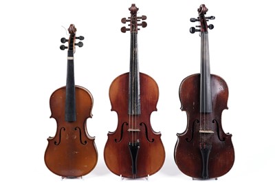 Lot 354 - Three violins