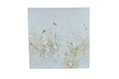 Lot 1039 - Fletcher Prentice - Spring Birds and White Flowers | acrylic on canvas