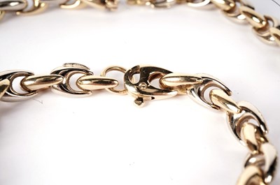 Lot 1211 - A fine Italian 18ct yellow and white gold necklace and bracelet