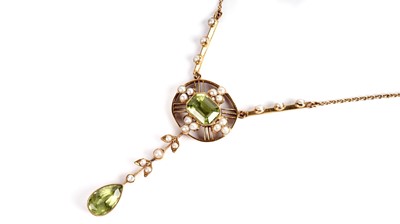 Lot 1212 - Murrle Bennett & Co: an Art Nouveau pendant