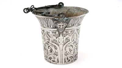 Lot 1396 - An early 19th Century Italian silver holy water pail