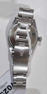 Lot 1025 - Rolex Oyster Perpetual Date: a stainless steel cased automatic wristwatch