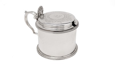 Lot 212 - A Victorian silver mustard pot