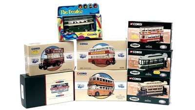 Lot 956 - A selection of Corgi and Corgi Classics diecast model buses