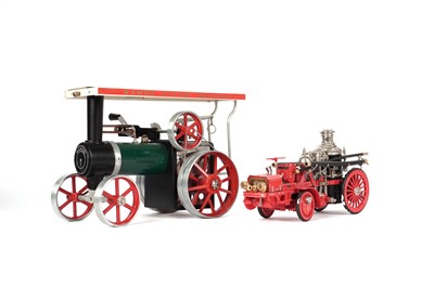 Lot 788 - A steam tractor and a steamer