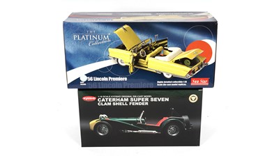 Lot 973 - Sun Star and Kyosho Caterham diecast model vehicles