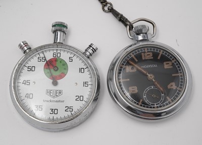 Lot 478 - A stopwatch, a pocket watch and a wristwatch
