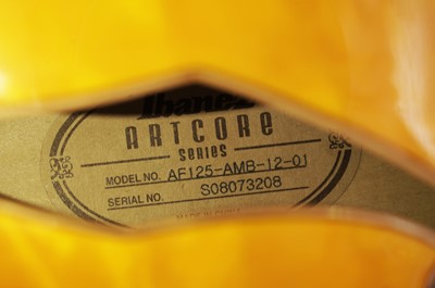 Lot 406 - Ibanez  Custom Artcore AF125-AMB-12-01 Jazz guitar