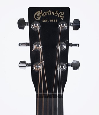 Lot 377 - Martin LX Black travel guitar
