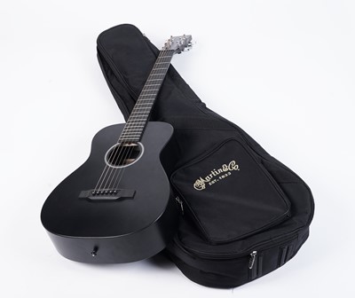 Lot 377 - Martin LX Black travel guitar