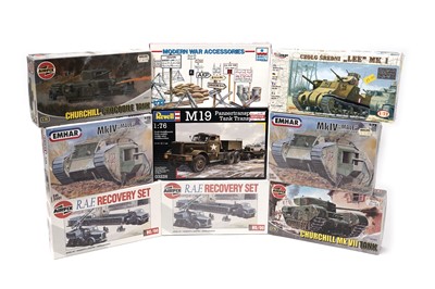 Lot 835 - Plastic model construction kits by Airfix