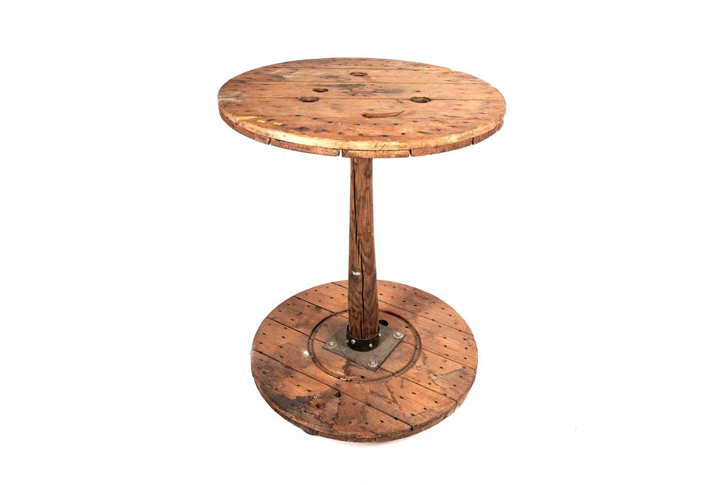 Lot 63 - A wooden patio bar table