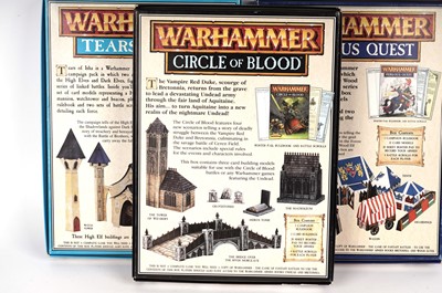 Lot 1031 - Three Warhammer campaign packs, and two others