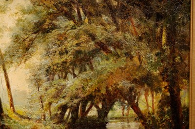 Lot 109 - 19th Century French School - Dappled Light Reflected on a River | oil