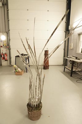 Lot 358 - Dennis Short: A modern abstract chrome metal sculpture
