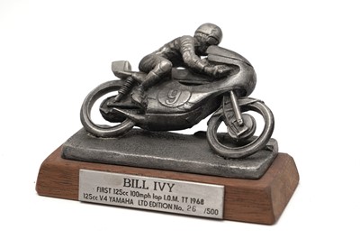 Lot 988 - Collectible pewter motorcycle and rider figures