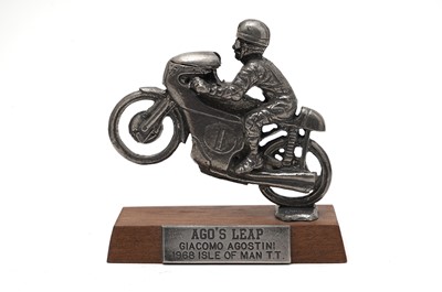 Lot 988 - Collectible pewter motorcycle and rider figures
