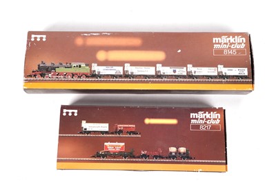 Lot 792 - ﻿Two boxed Marklin Mini-club Z-gauge sets