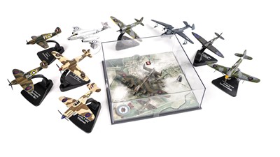 Lot 1003 - A collection of diecast British military model planes