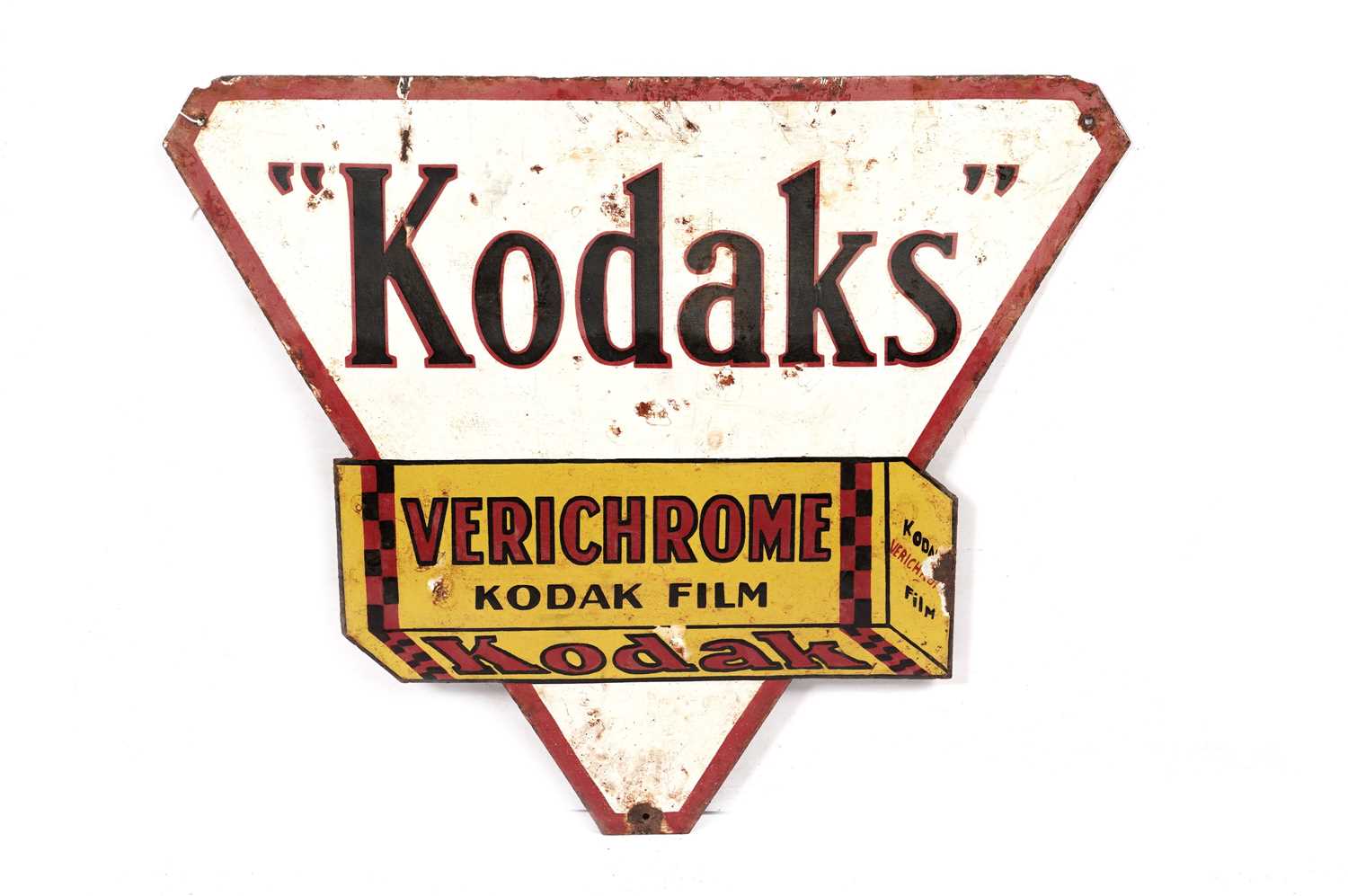 Lot 139 - An enamel advertising sign