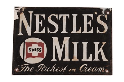 Lot 143 - A Nestles enamel advertising sign