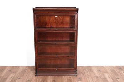 Lot 78 - A Globe Wernicke style four-tier sectional bookcase