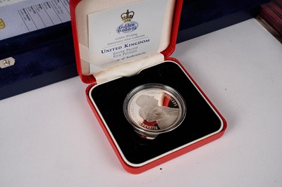 Lot 268 - The Royal Mint Westminster Queen Elizabeth II The Golden Wedding Anniversary coin collection