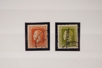 Lot 65 - New Zealand George V 1915 1s orange-brown, and 9c.
