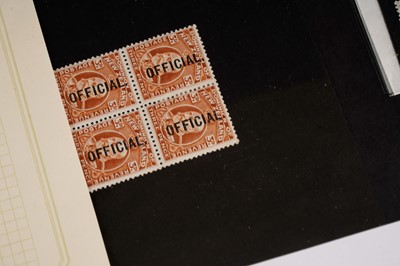 Lot 72 - New Zealand early 20th Century Official and Duty stamps