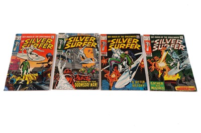 Lot 498 - The Silver Surfer No's. 10, 11, 12, and 13 by Marvel Comics