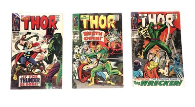 Lot 464 - The Mighty Thor No's. 46, 47, and 48 by Marvel Comics